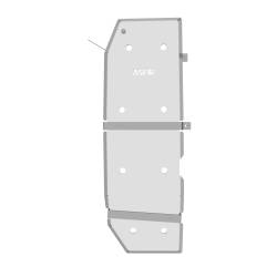 Asfir 4x4 - Asfir 4x4 542071 Fuel Tank Skid Plate for Dodge/Jeep 3.7 - Image 1