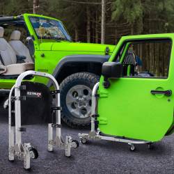 EZ4x4 - EZ4x4 1900 0082 Aluminum 2-Door Storage Cart Silver for Jeep Wrangler/Gladiator - Image 4