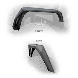 DV8 Offroad - DV8 Offroad FENDB-09 Armor Fender Flares for 07-18 Jeep Wrangler JK - Image 14