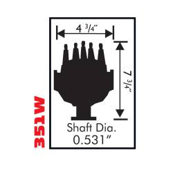 MSD - MSD Ignition 2362 Pro-Billet Cam Sync Distributor Steel Gear for Ford 351W - Image 6