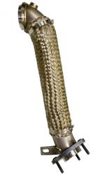 Pacific Performance Engineering - PPE 117000700 3" Stud Flange Down Pipe 304 Stainless for 15-16 GM 6.6L Duramax - Image 2