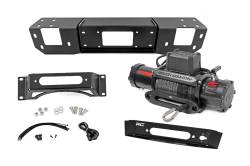 Rough Country Suspension Systems - Rough Country Front Hidden Winch Mount Kit w/Winch 21-25 Ford F150 51163 - Image 1