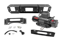 Rough Country Suspension Systems - Rough Country Front Hidden Winch Mount Kit w/Winch 21-25 Ford F150 51164 - Image 1
