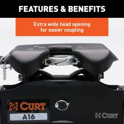 CURT - CURT 16033 Q20 Fifth Wheel Head Unit Fits - Image 6