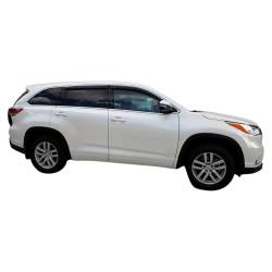 TrailFX - TrailFx 4427H 4PC Window Vents Low Profile Tape-On Smoke Acrylic - Image 2