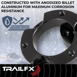 TrailFX - TrailFX F15LL3 Leveling 1.5" Lift Strut Spacer Billet Aluminum w/Hardware - Image 2