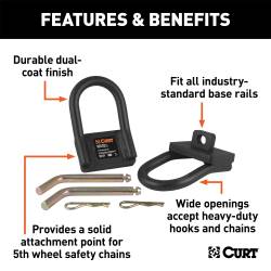 CURT - CURT 16000 Fifth Wheel Safety Chain Loop Kit - Image 3