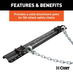 CURT - CURT 16000 Fifth Wheel Safety Chain Loop Kit - Image 4