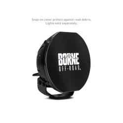 Mishimoto - Mishimoto BNLT-COV-RD7BK Borne Off-Road 7" Round Light Cover Black - Image 2