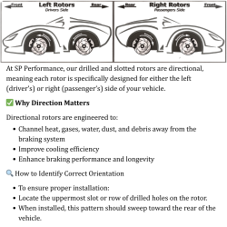 SP Performance - SP Perf. D53-57-BP BLK Diamond Slot/Dimple Brake Rotors for 94-99 Dodge Ram 1500 - Image 2
