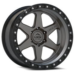 Lock Off-Road - Lock Off-Road Wheel OLYMPUS-7969MGMBR Olympus 17X9 6x5.5 -35mm Gray - Image 1