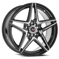 Spec-1 - Spec-1 Wheel SP-5417753842BM SP-54 17x7.5 5x4.5/120 42mm Gloss Black & Machined - Image 1