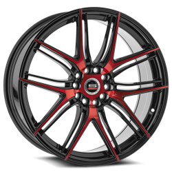 Spec-1 - Spec-1 SP-5617753842BMR SP-56 17x7.5 5x4.5/120 42mm Black/Red - Image 1