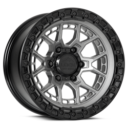 Lock Off-Road - Lock Off-Road COMMANDO-2163MGMBR Commando 20X10 6x135 -18mm Matte Grey w/Black - Image 1