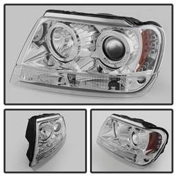Spyder Auto - Spyder Auto 5011152 LED Halo Projector Headlights Chrome/Clear - Image 2