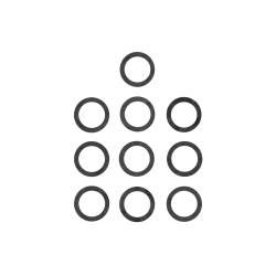 Holley - Holley Performance 1008-1597 Power Valve Gasket Full Round Style 10 Pack ALL - Image 1