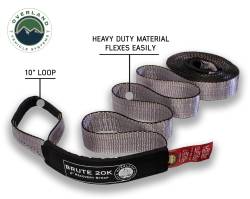 Overland Vehicle Systems - Overland Vehicle Systems 19059916 Tow Strap 20000lbs 2 x 30' Gray w/Black Ends - Image 4