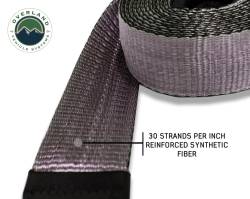 Overland Vehicle Systems - Overland Vehicle Systems 19059916 Tow Strap 20000lbs 2 x 30' Gray w/Black Ends - Image 7