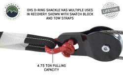Overland Vehicle Systems - Overland Vehicle Systems 19010204 Recovery Shackle 3/4" 4.75 Ton Red Pair - Image 6