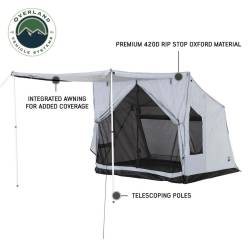 Overland Vehicle Systems - Overland Vehicle Systems 18252520 Portable Safari Ground Tent LG Grey Body/Trim - Image 6
