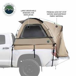 Overland Vehicle Systems - Overland Vehicle Systems 18252540 LD TACT Bed Tent Mid Size 5.0-5.2 Foot Tan Bod - Image 6