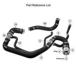 Pacific Performance Engineering - PPE 119020200 Black Coolant Hose Kit for 06-10 LBZ/LMM 6.6L Duramax - Image 2