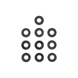 Holley - Holley Performance 1008-777 Needle & Seat Bottom Gasket 10 Pack - Image 1