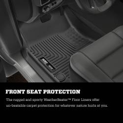 Husky Liners - Husky Liner Weatherbeater 2nd Row Floor Liners Black for Dodge Ram 19031 - Image 2
