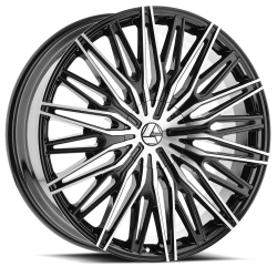 Azara - Azara AZA-522228551121143+38BM 22x8.5 5x112/4.5 38mm Black - Image 1