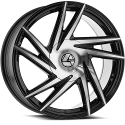 Azara - Azara Wheel AZA-529 22x8.5 5x112/4.5 38mm Black/Machined AZA-52922853638BM - Image 1