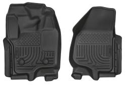 Husky Liners - Husky Liner Weatherbeater Front Floor Liners Black Ford Super Duty 18701 - Image 1