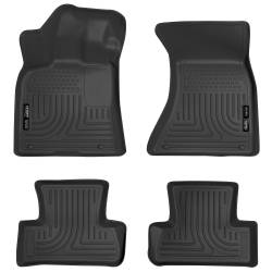 Husky Liner Weatherbeater Front/Rear Floor Liners Black for Audi 96411