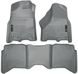 Husky Liner Weatherbeater Front/Rear Floor Liners Grey for Dodge Ram 99002