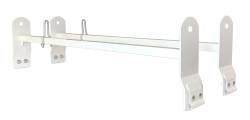 TrailFX - TrailFX FCLR004W Universal Van Rack 600 lb 2 Bar 53-63" Adjustable White Steel - Image 1