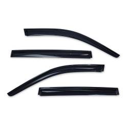 TrailFX - TrailFx 4334H Low Profile for Front/Rear Tape-On Smoke Acrylic 4PC - Image 1