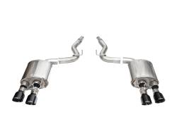 Corsa Performance - Corsa Performance 21267BLK Sport Valved Axle-Back Exhaust System for 24 Mustang - Image 1
