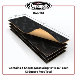 Dynamat - Dynamat 10435 Dynamat Xtreme Door Kit 4 Sheets Size 12" x 36" - Image 2