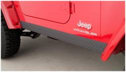 Bushwacker - Bushwacker Trail Armor DiamondBack Side Rocker Panels Black for Jeep TJ 14002 - Image 2