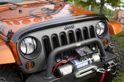 Rugged Ridge 11350.02 Wraparound Bug Deflector Smoke for Jeep Wrangler