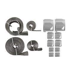 Mr Gasket - Mr Gasket 8092 Flex-Braid Hose Sleeving Kit Silver - Image 1