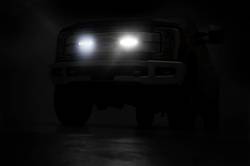 Rough Country Suspension Systems - Rough Country Grille Mount Dual 8" LED Light Bar Kit 17-19 Super Duty 70697 - Image 4