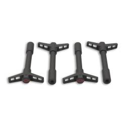 Proform - Proform 141-756 Valve Cover Wing Nut Bow Tie Emblem Black Crinkle - Image 1