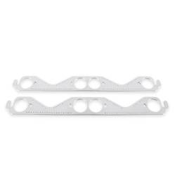 Mr Gasket - Mr Gasket 7402G Aluminum Exhaust Gasket Round Port Chevy Small Block - Image 2
