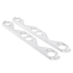Mr Gasket - Mr Gasket 7402G Aluminum Exhaust Gasket Round Port Chevy Small Block - Image 3