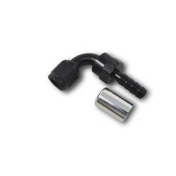 Russell - Russell 610603 ProClassic Crimp On Hose End 90-DEG End Black/Clear -10AN - Image 2