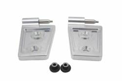 Royal Hooks Billet Aluminum Hood Hinges Raw for Jeep Wrangler JK RHO-12013-RW