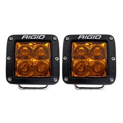 Rigid Industries - Rigid Industries 20252 D-Series Spot w/Amber PRO Lens Pair - Image 1