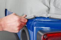 MasterTop - MasterTop 11110409 Full Door Cab Cover Gray Denim for 07-18 Jeep Wrangler JK 4DR - Image 2