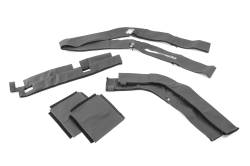 MasterTop - MasterTop 12204215 Sport Bar Covers Black Denim for 97-02 Jeep Wrangler TJ - Image 3