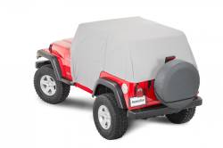 MasterTop - MasterTop 11110009 Full Door Cab Cover Gray Denim for 92-06 Jeep Wrangler TJ - Image 1